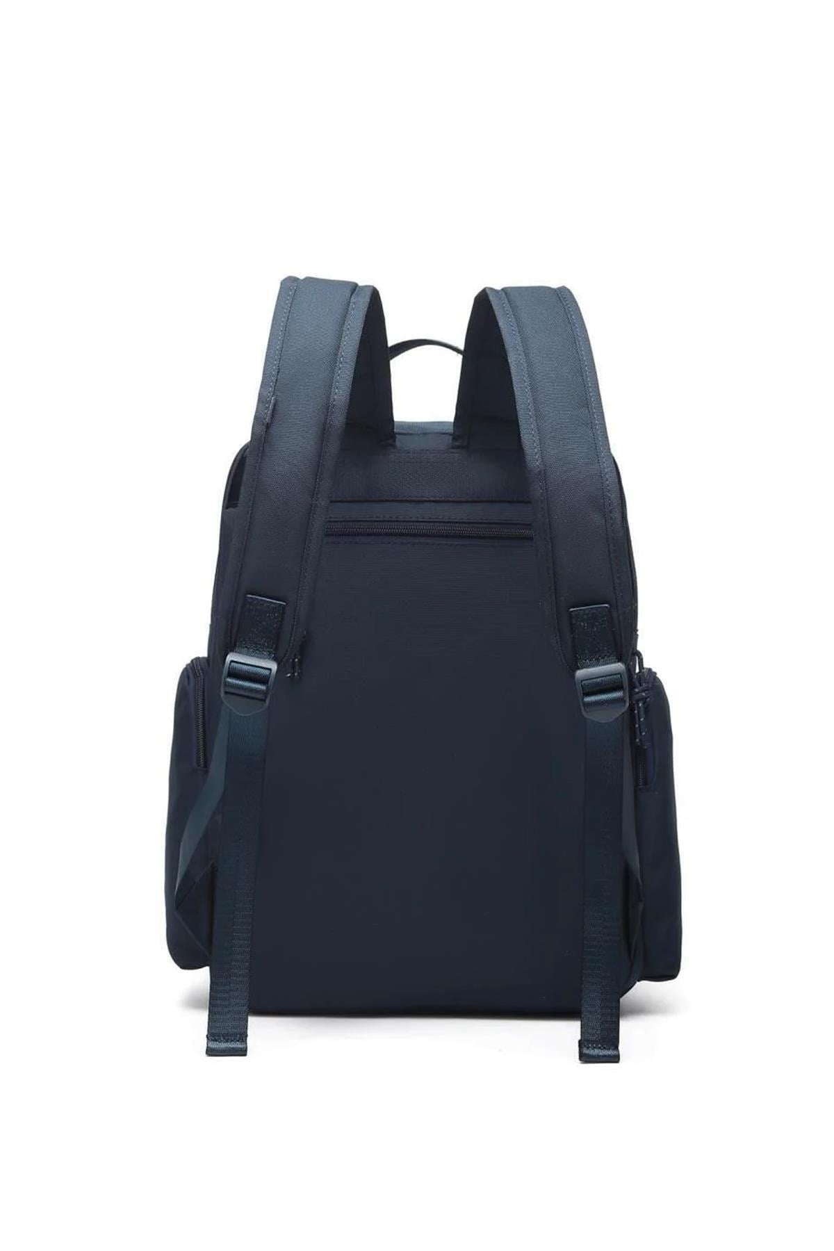 Smartbags School Size Laptop Backpack With Eyes 2022-3124 Navy Blue