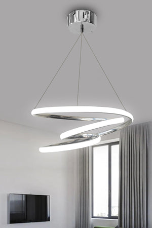 Chrome Galaxy White Light Led Chandelier