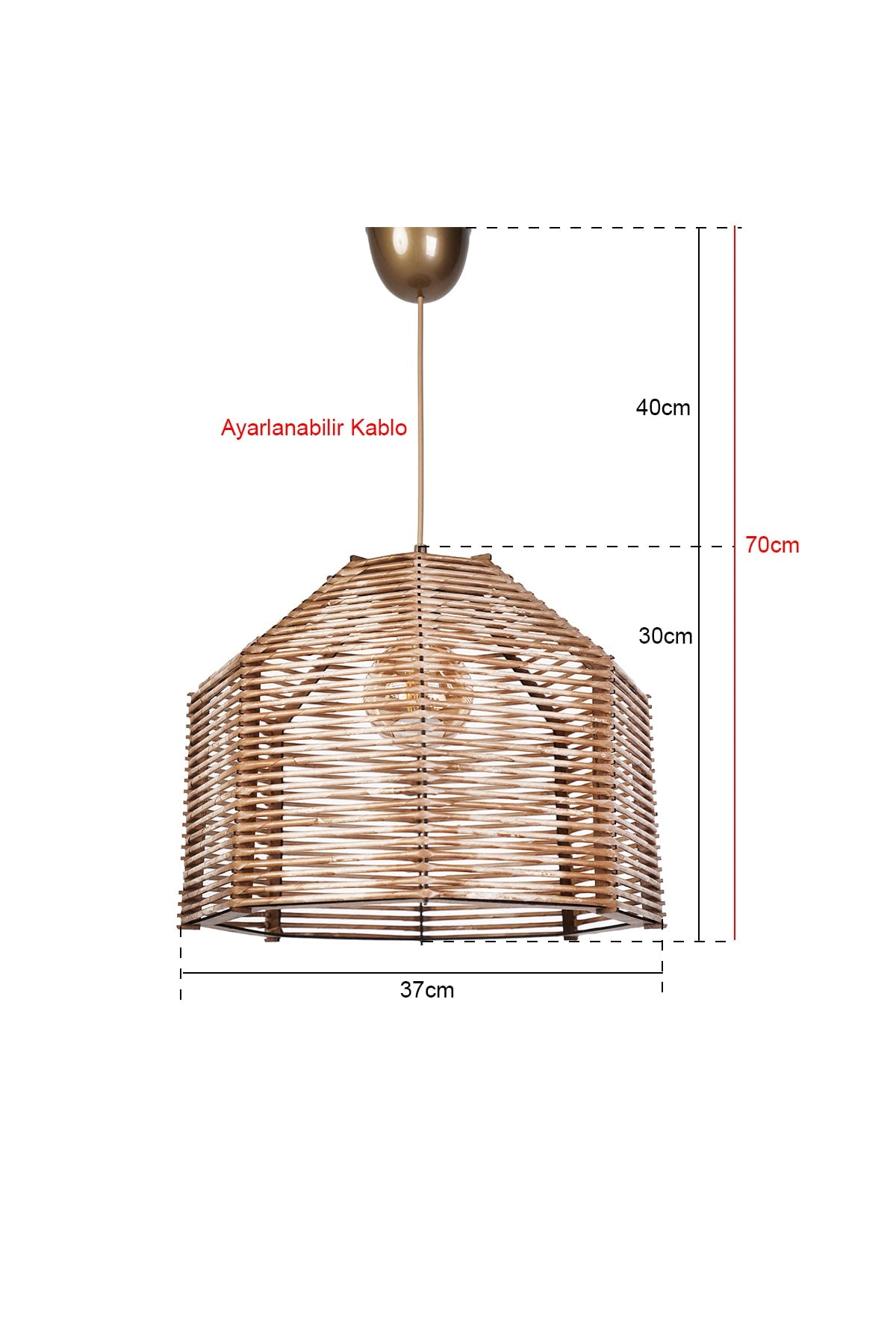 Punaise Natural Chandelier Hnmd-42