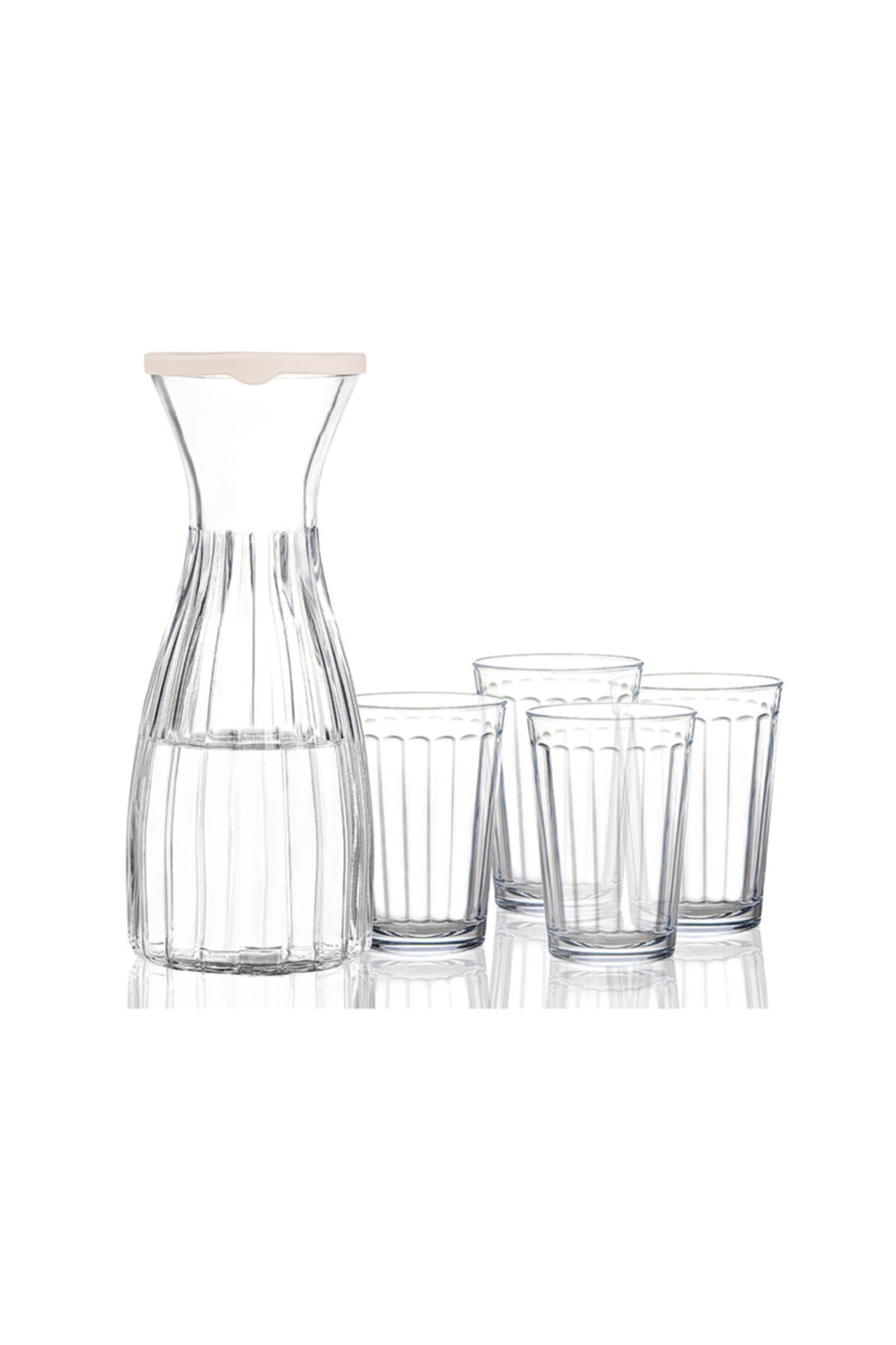Lona Glass 5 Piece Water Set With Lid 1000 Ml