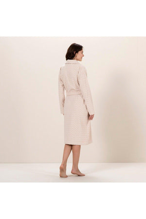 Zigzag Women's Bathrobe Beige - Swordslife
