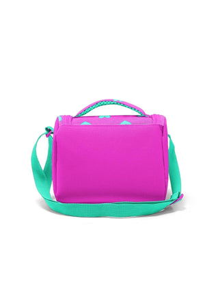 Kids Neon Pink Water Green Heart Patterned Usb 3 Pcs School Bag Set Set0123277