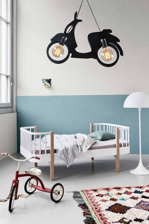 Scooter Motor Bicycle Chandelier Pendant Lamp Modern Rustic Decorative Lamp Teen-Kid'S Room