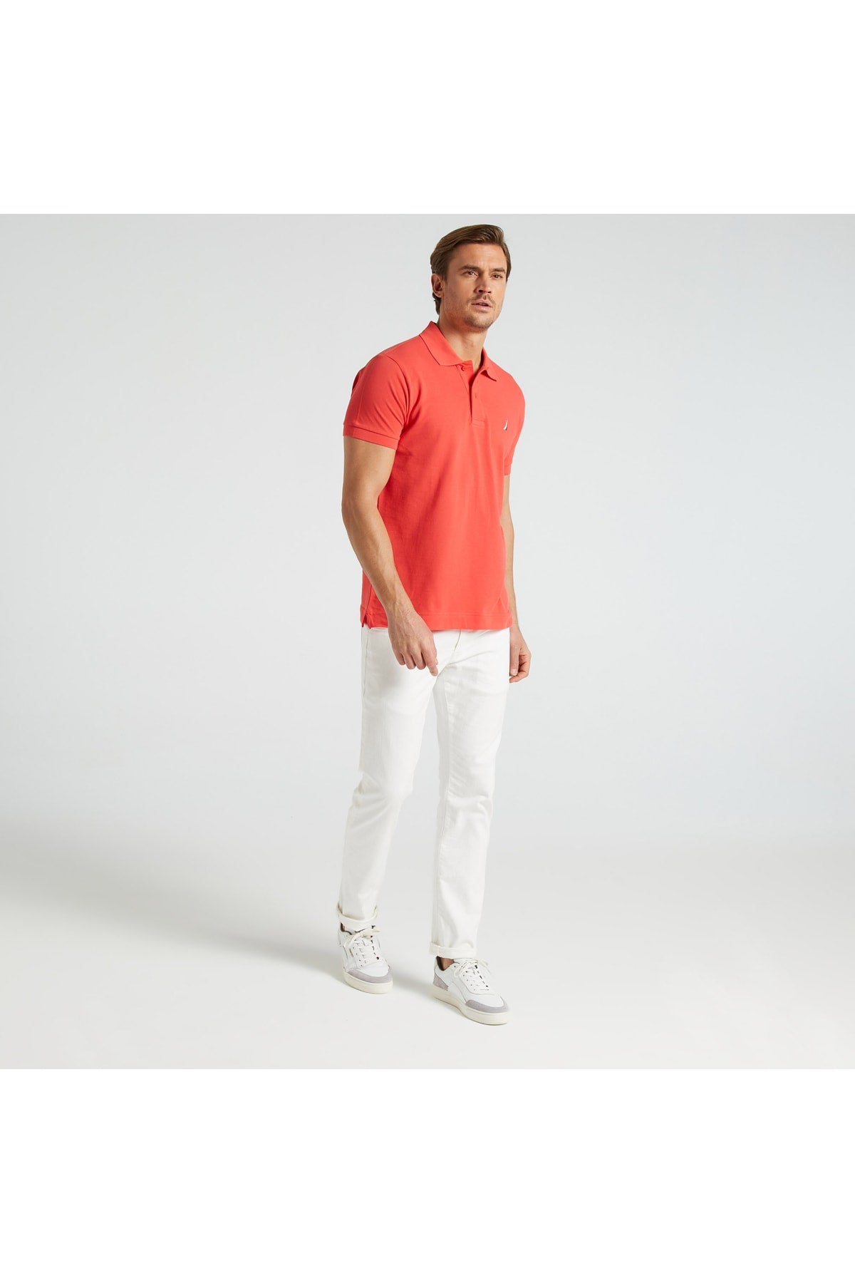 Men's Red Classic Fit Short Sleeve Polo