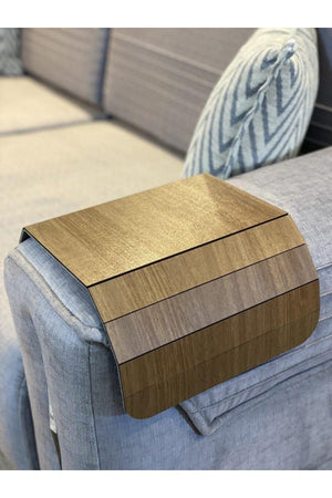 Walnut Armchair Tray Side Table Rosary Walnut 24x40 cm Center Fixed 16 cm Placemat - Swordslife