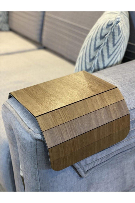 Walnut Armchair Tray Side Table Rosary Walnut 24x40 cm Center Fixed 16 cm Placemat - Swordslife