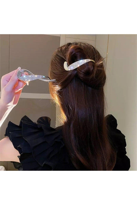 So-much Women's Crystal Metal Hair Clip-1 - Swordslife