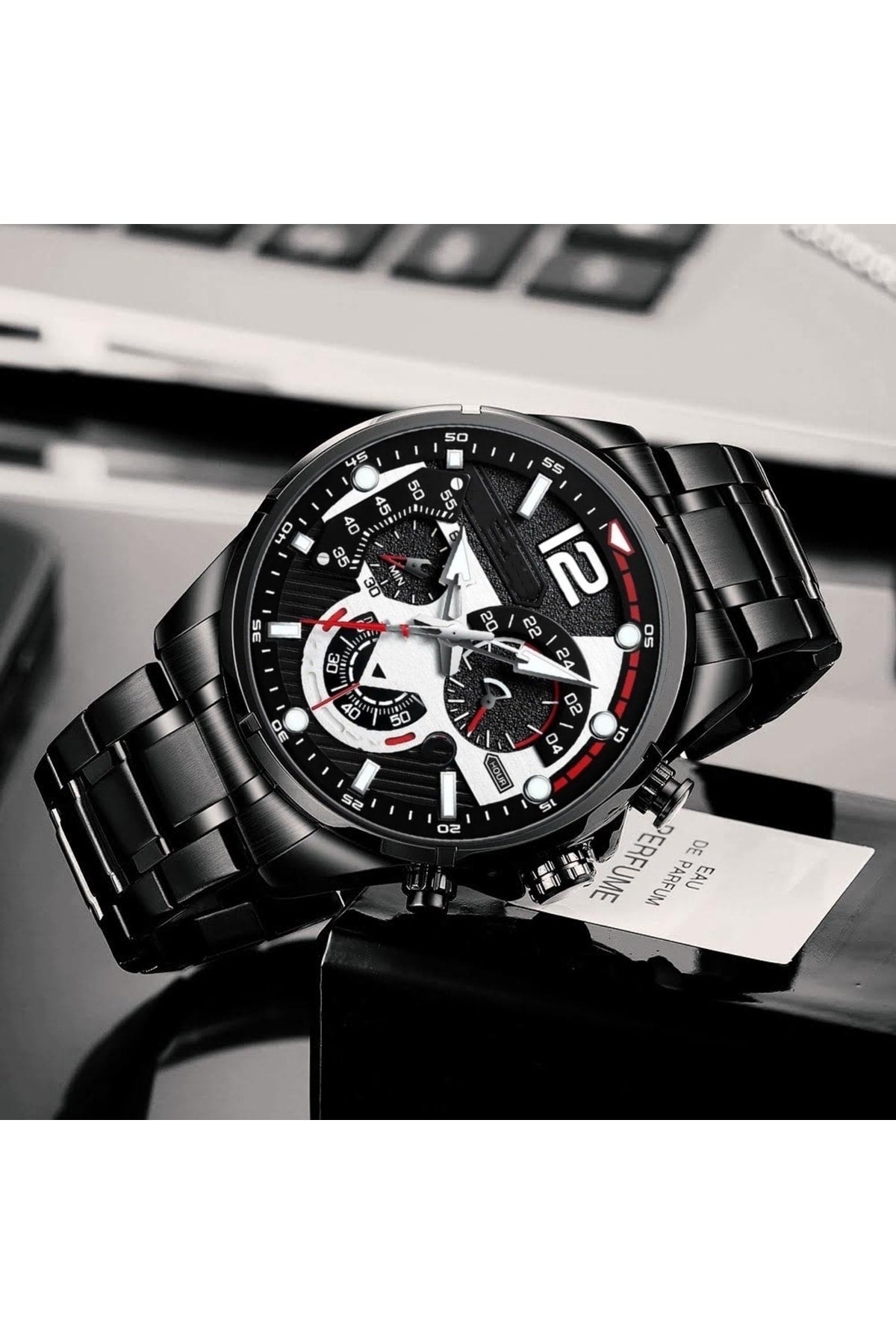 Waterproof Men'S Wristwatch Steel Band