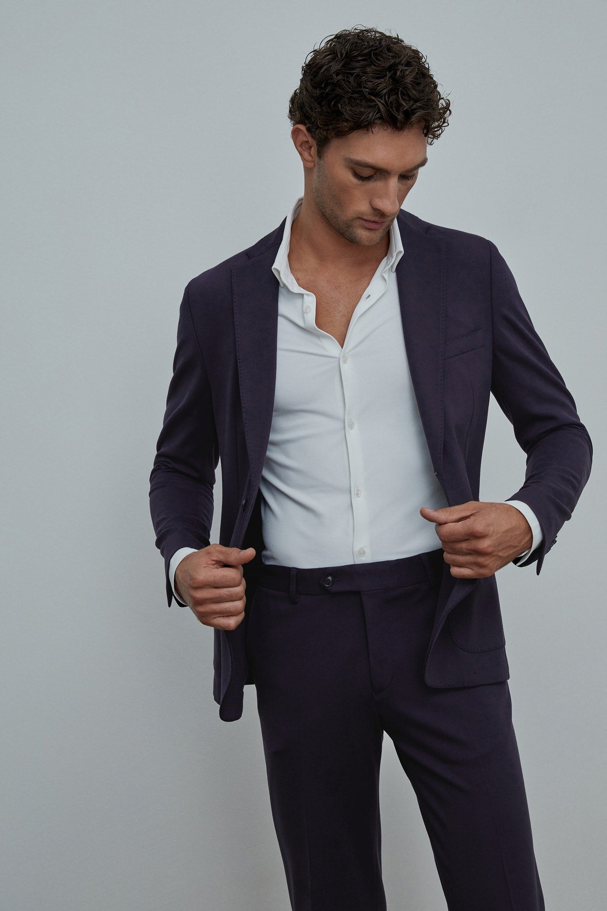 Navy Blue Air Chino Suit