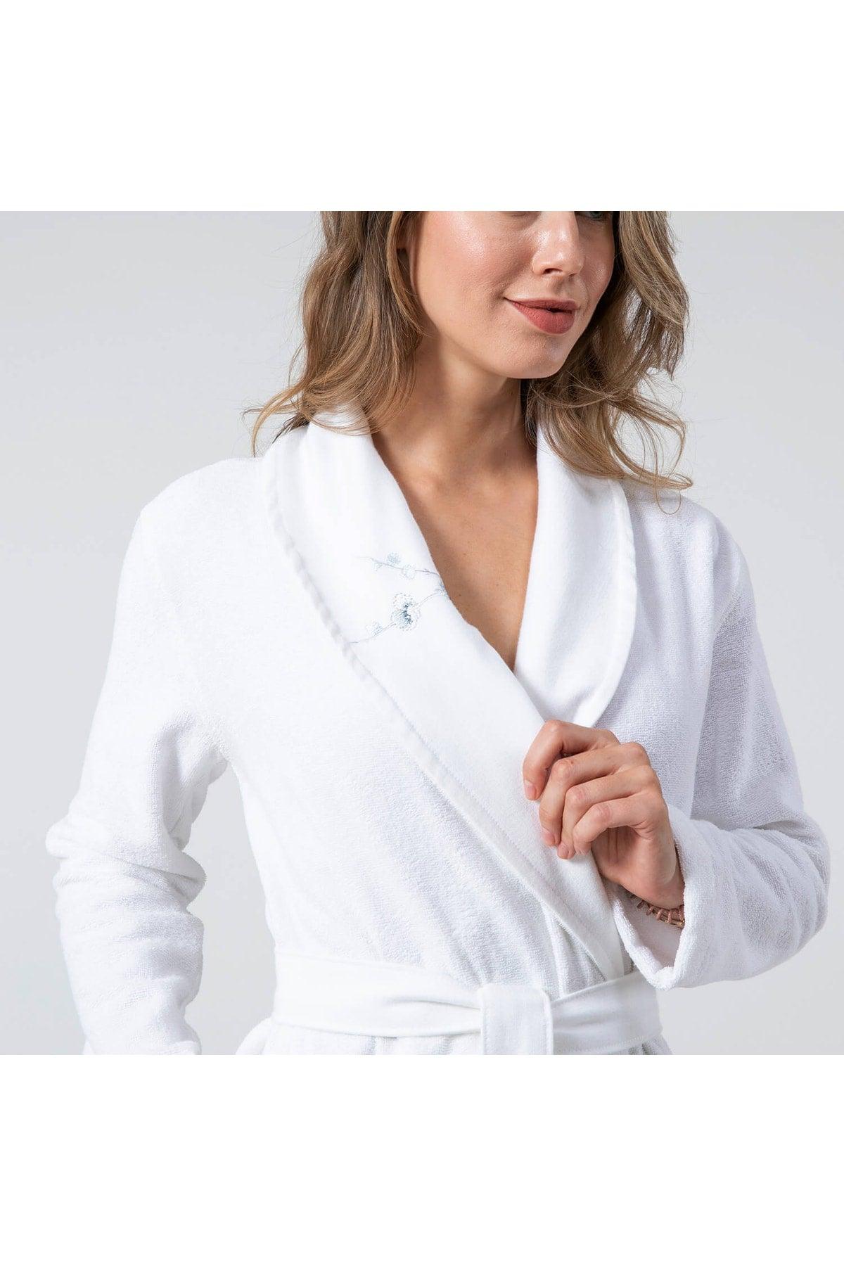 Noche Women's Bathrobe White - Swordslife