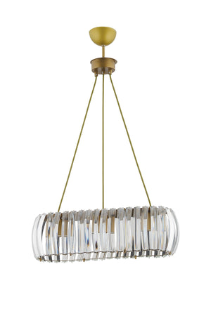 Venus Antique Dining Table Crystal Stone Chandelier