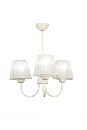 Ova 3Rd Chandelier White Cream Hat