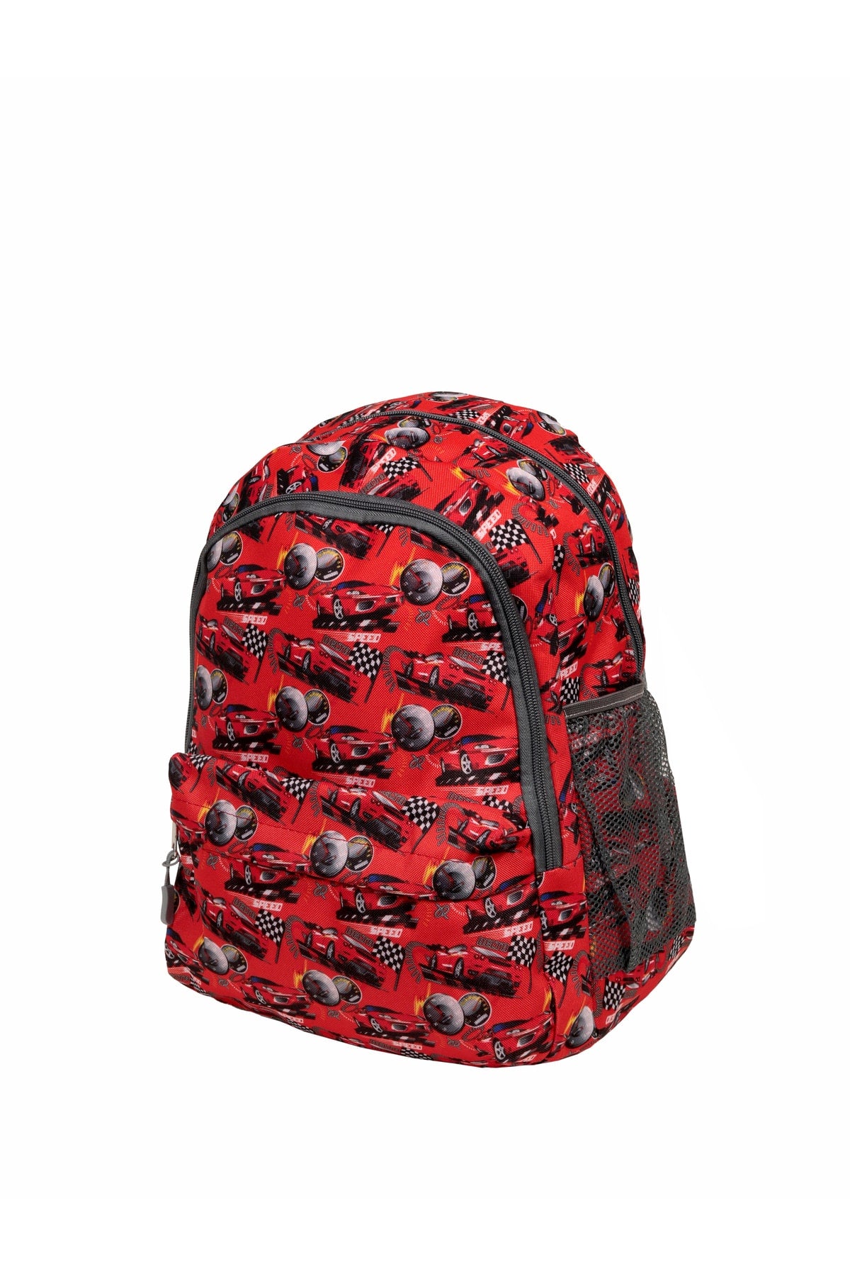 CAR PATTERNED 3 PIECE PRIMARY SCHOOL BAG