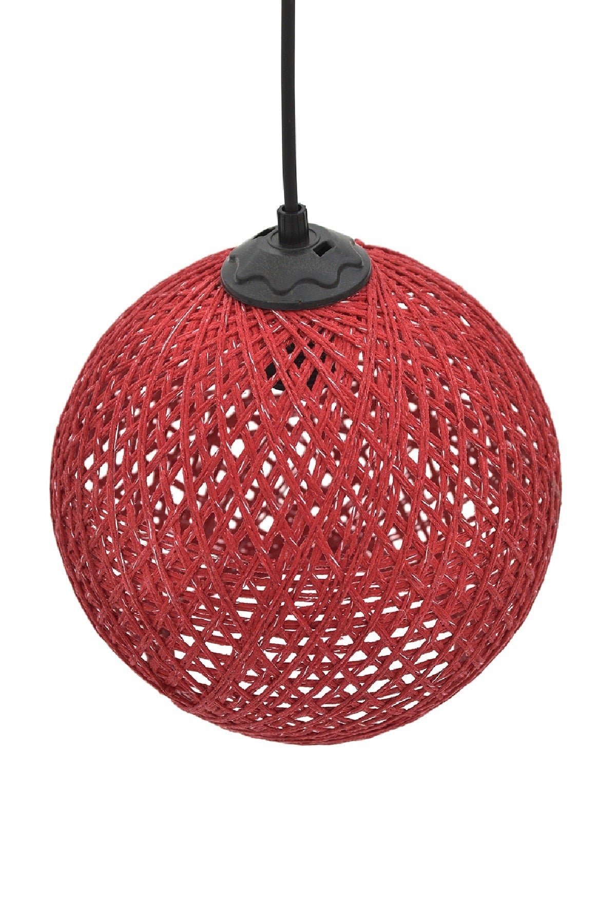 Balle Red Pendant Lamp Ball Chandelier Black Cable