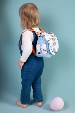 Jumping Dogs 101 Kids Backpack 20X18X10 - (0 - 1 - 2 - 3 - 4 Years Old)