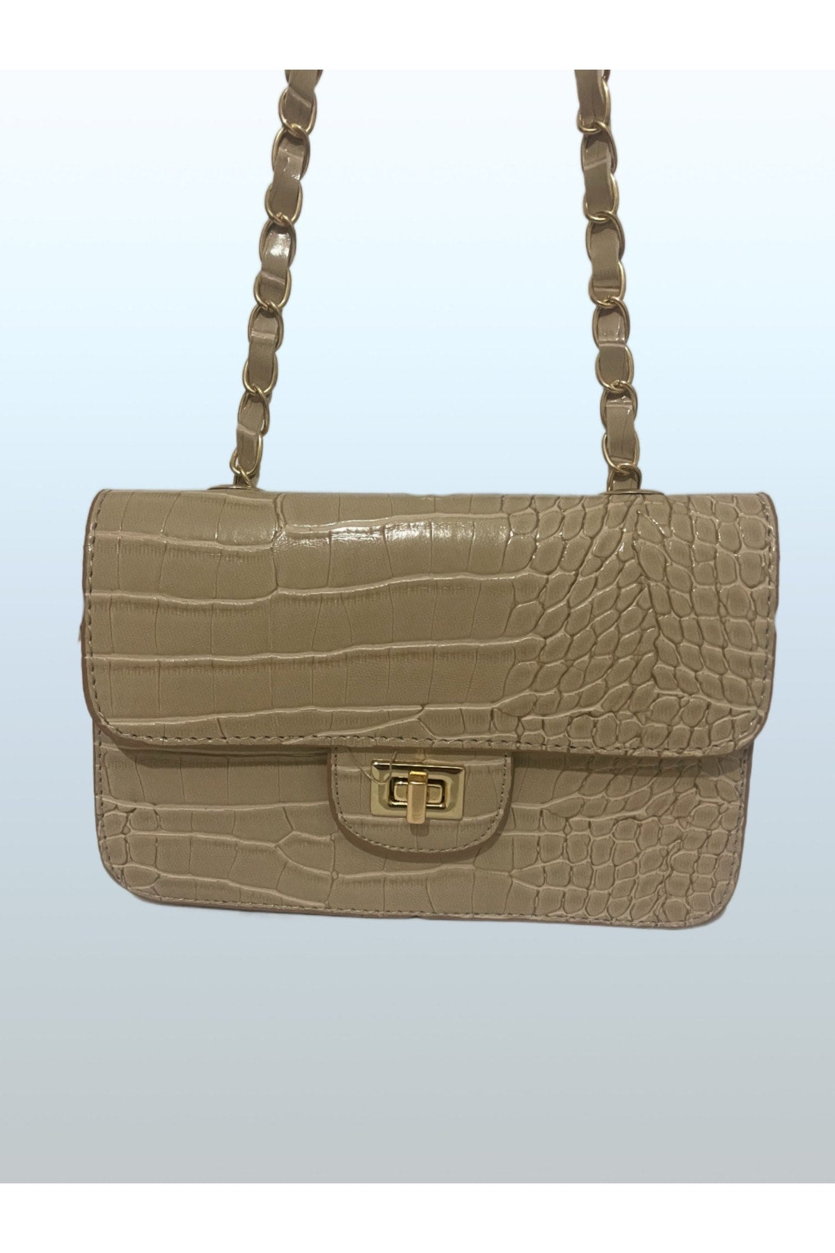 Women's Crocodile Patterned Mini Shoulder Bag