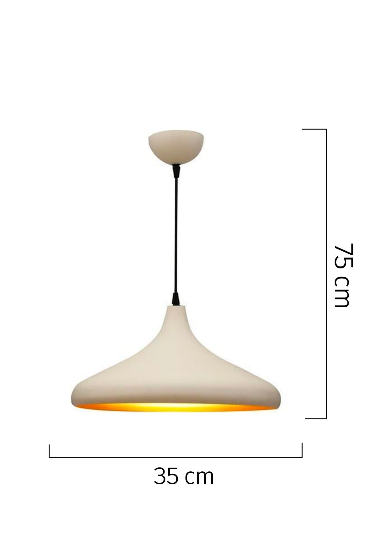 Pera White Single Modern Retro Pendant Lamp Living Room Chandelier