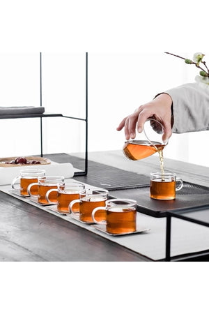 6 Piece Borosilicate 120 Ml Glass Coffee And Tea Cup