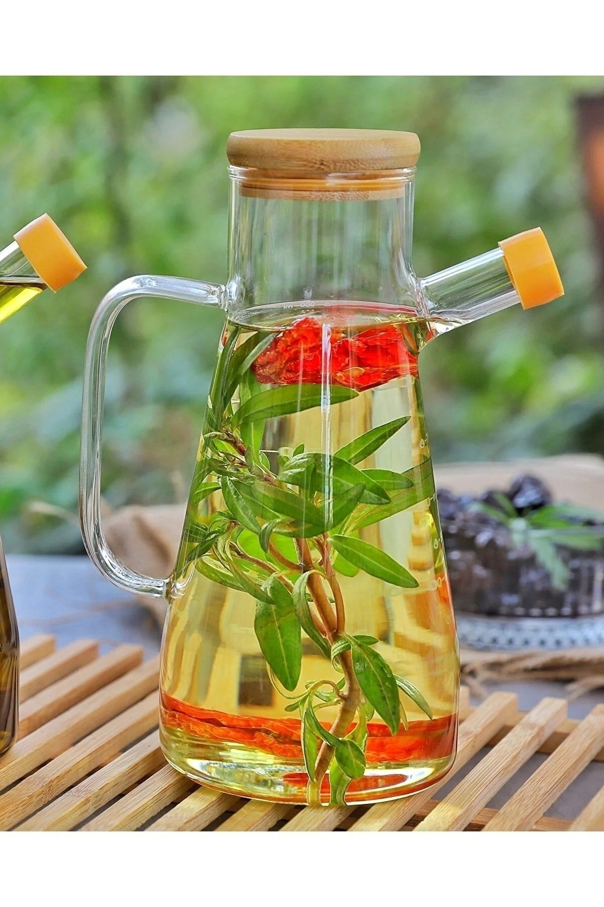 Masterchef Borosilicate Glass 900Ml Oil Pot