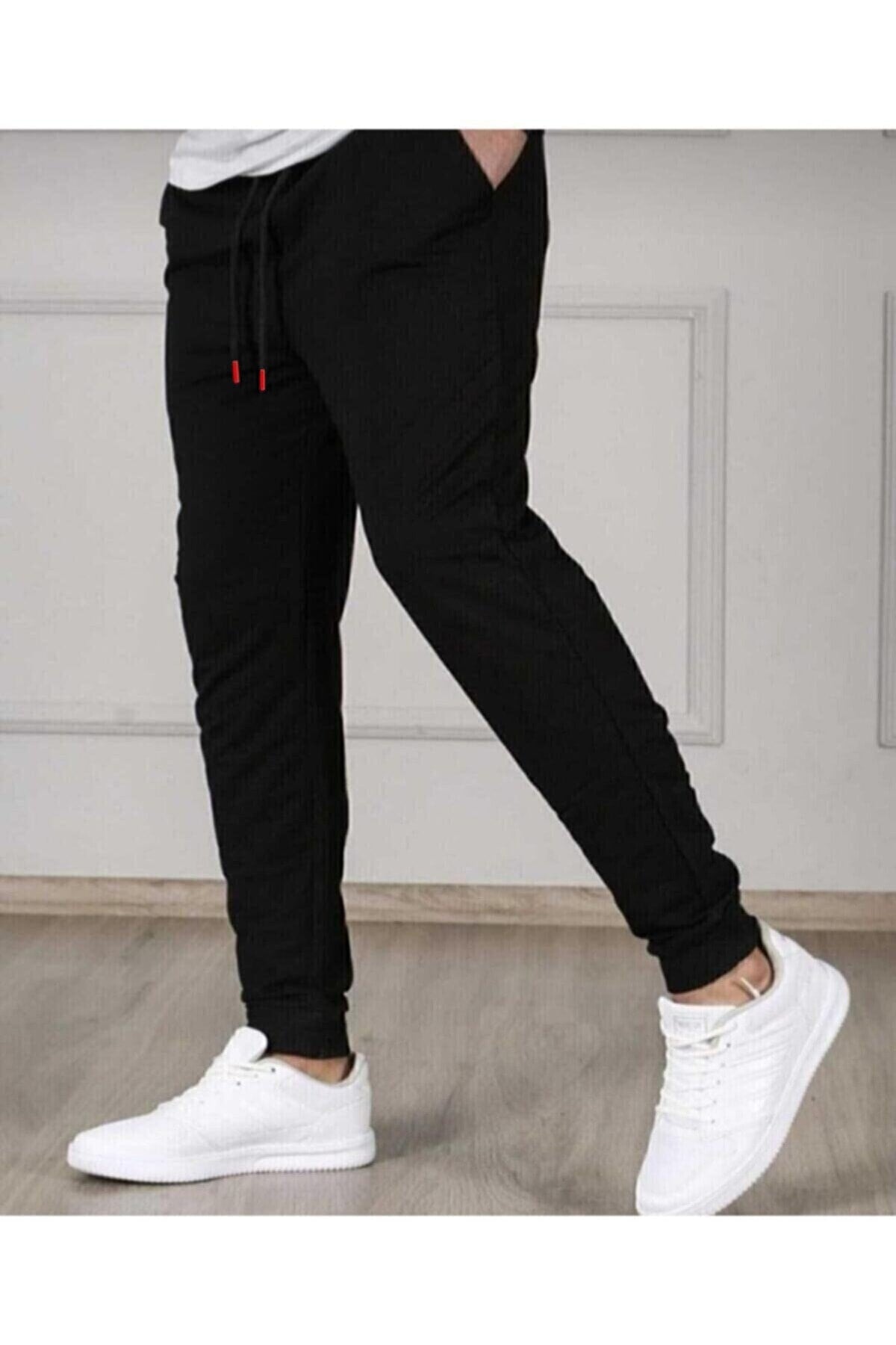 Men's Summer Black Jogger Sweatpants Slim Fit Slim Fit