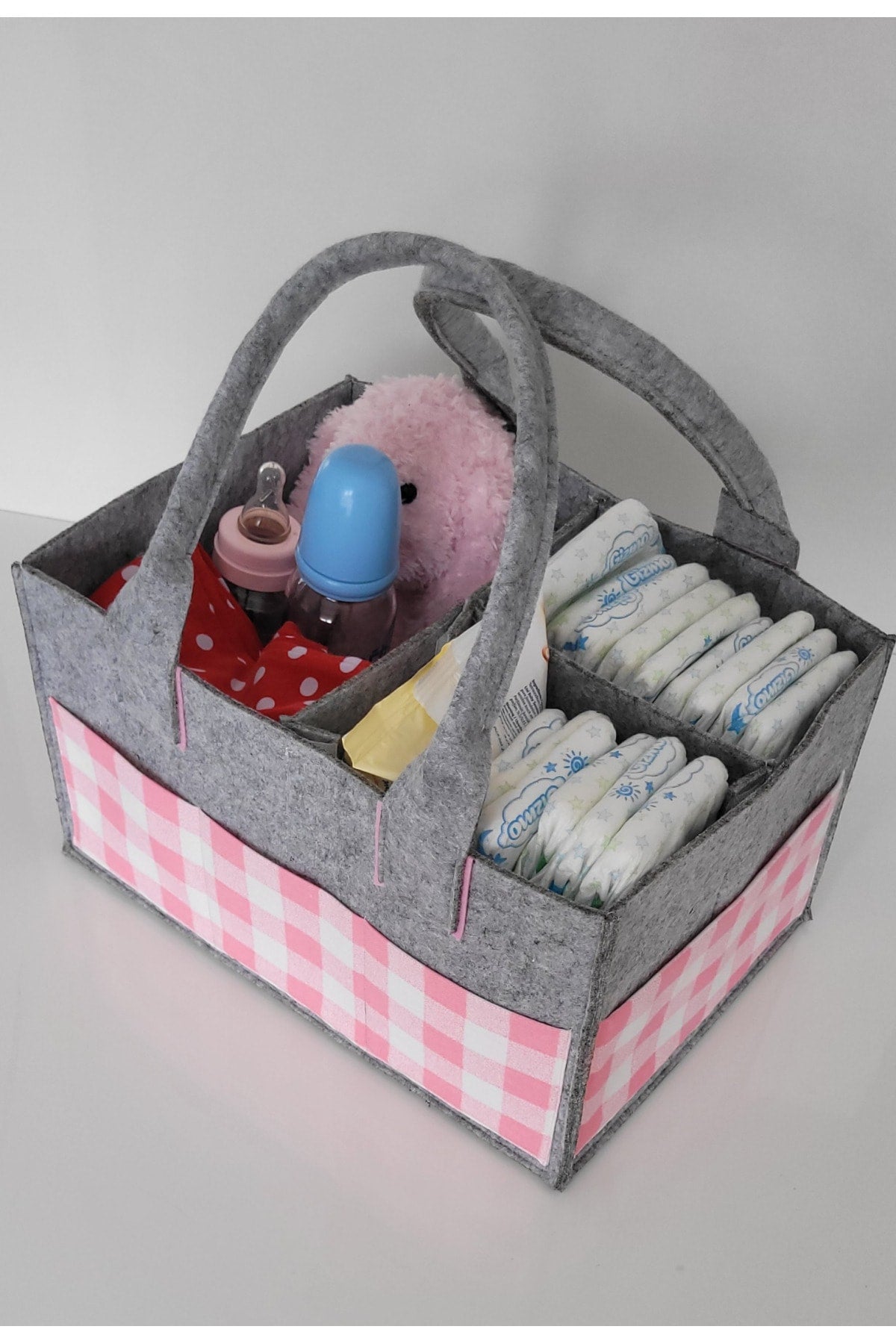 Handmade Multi-Purpose Felt Mother Baby Care And Organizer Bag Functional Organizer