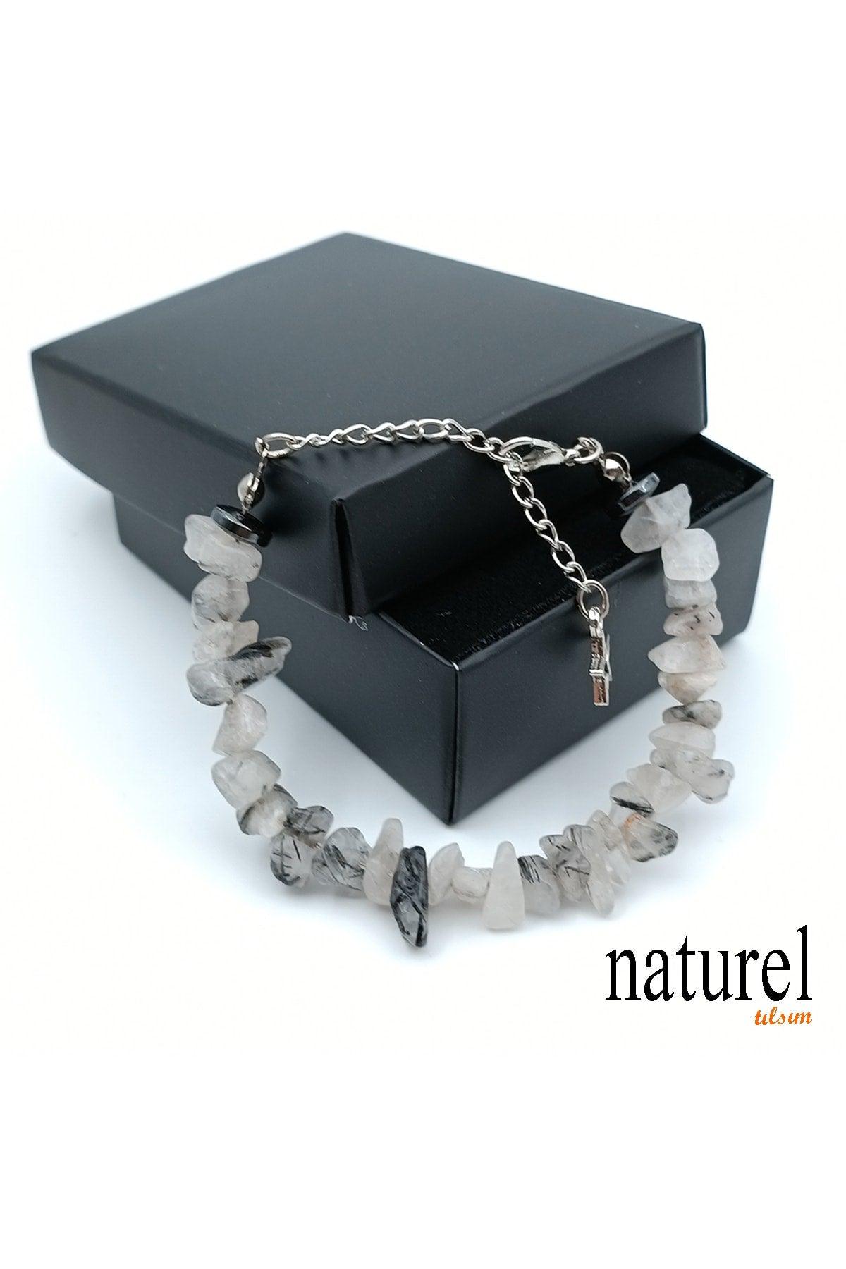 Natural Stone Rutile Quartz Women's Bracelet - Broken Natural Stone - Gift Bracelet - Swordslife