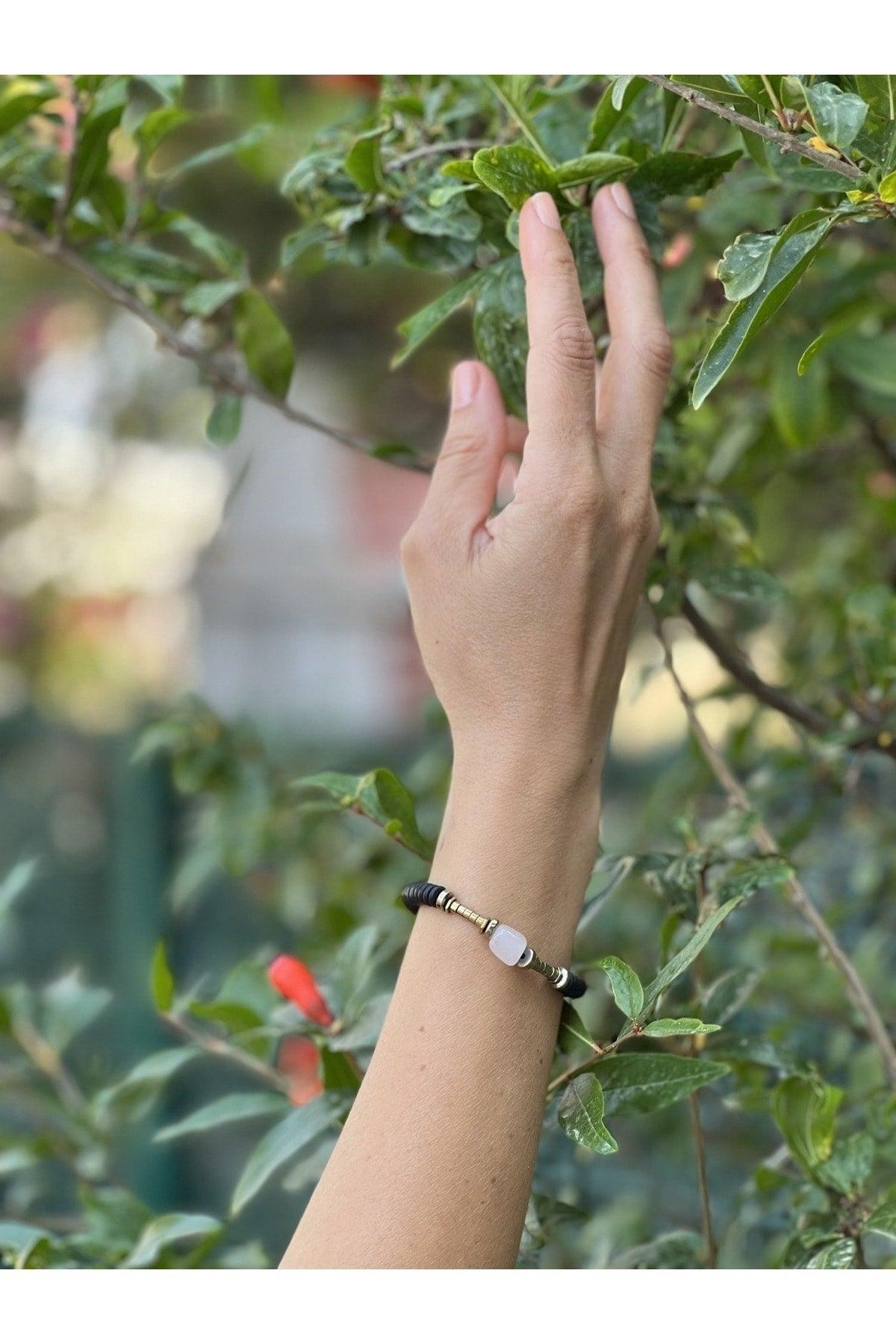 Rose Quartz&Hematite&Lava Stone Unisex Bracelet - Swordslife