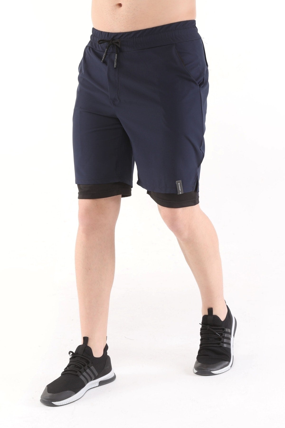 Men'S Running Quick Dry Micropoly Training Turf Fitness Short Tights Outdoor Shorts