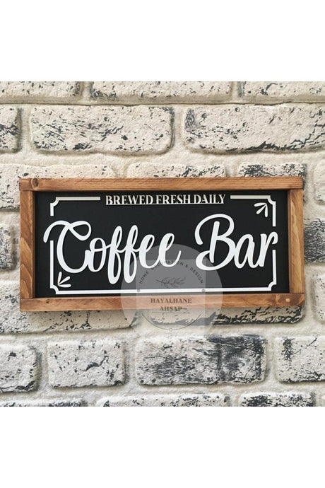 3d Coffee Corner Coffee Bar Wooden Table - Swordslife