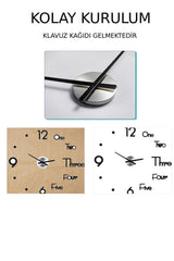 3d Decorative Wall Clock 100x100 Cm - Swordslife