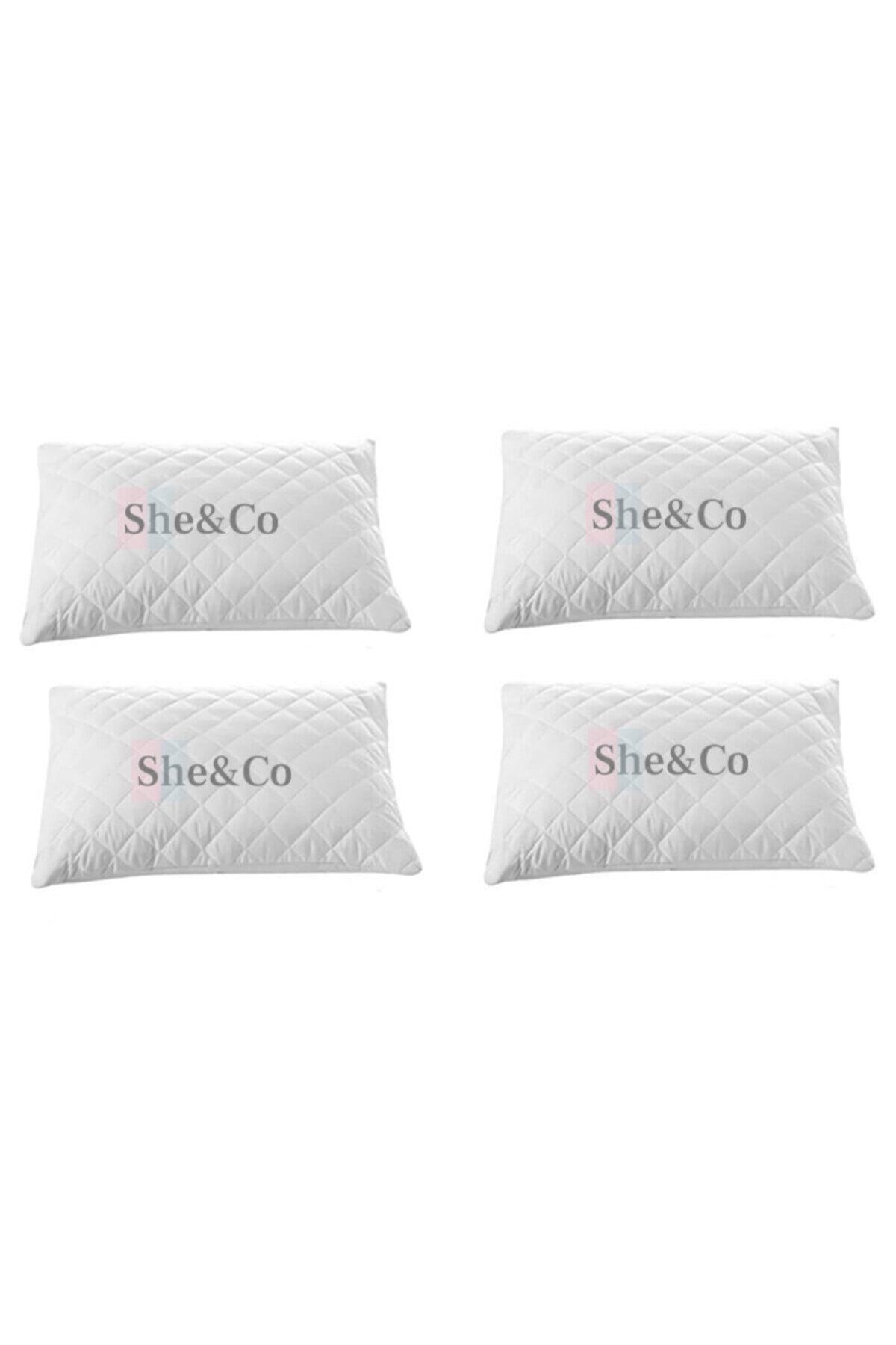 4 Pieces Quilted Zippered Pillow Protector Mattress 50x70 Cm - Swordslife