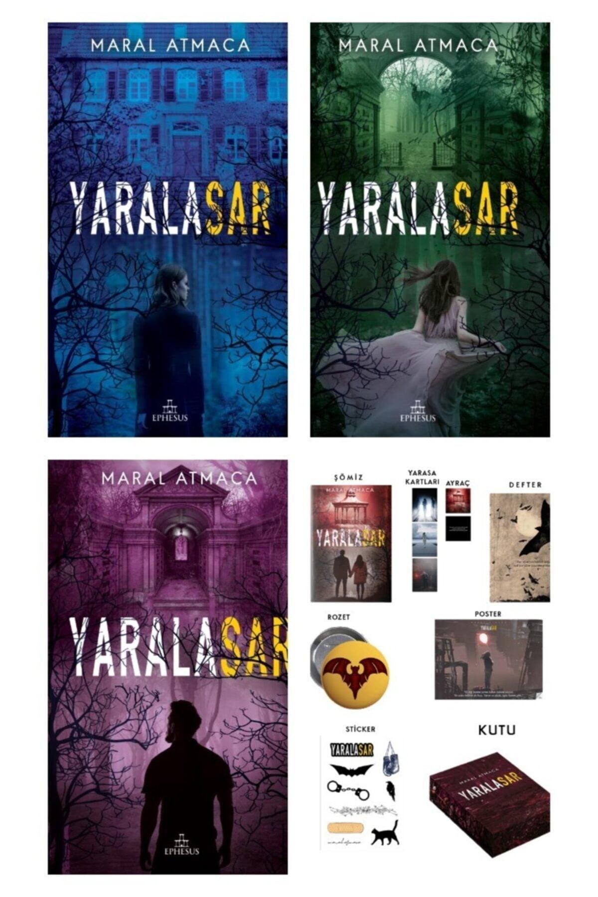 4 Book Hardcover Wounds Set-4. Book with Special Box - Maral Atmaca Series 1.2.3.4 Book Set - Swordslife