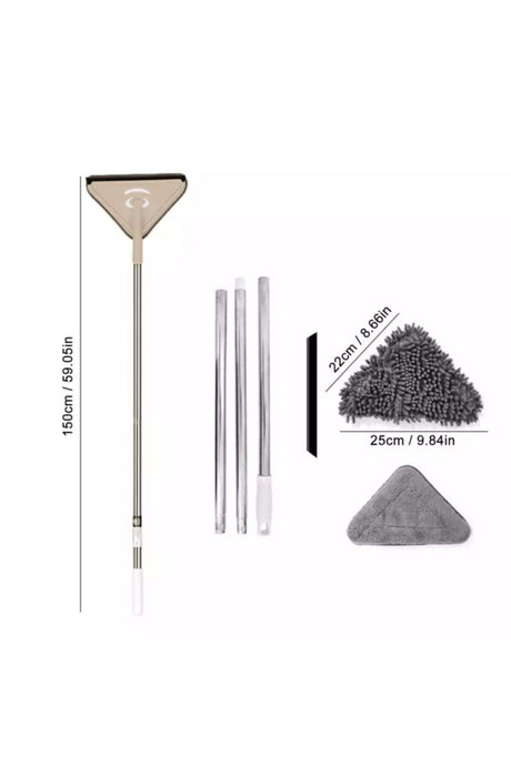 4 Cloth Triangle Chenille Cloth Adjustable Wiper - Gutter Cleaning - Swordslife