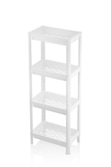 4 Tiers Organized Organizer Shelving Unit White