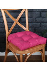 4 Pcs Lux Pofidic Fuchsia Chair Cushion Special Stitched Laced 40x40cm - Swordslife