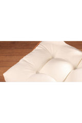 4 Pcs Lux Pofidik Cream Chair Cushion Special Stitched Laced 40x40cm - Swordslife