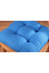 4 Pcs Lux Pofidik Blue Chair Cushion Special Stitched Laced 40x40cm - Swordslife