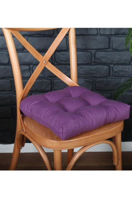 4 Pcs Luxury Pofidik Purple Chair Cushion Special Stitched Laced 40x40cm - Swordslife