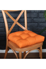 4 Pcs Lux Pofidik Orange Chair Cushion Special Stitched Laced 40x40cm - Swordslife