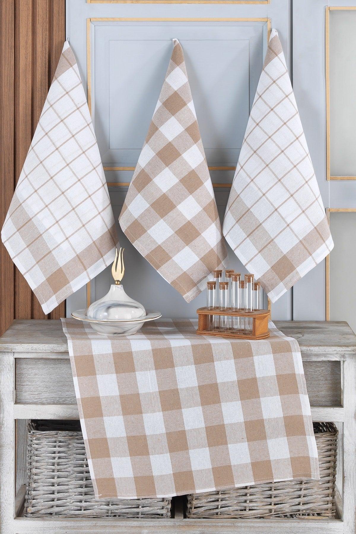 Set of 4 Kitchen Towels & German Napkin 45x65 Cm - Swordslife