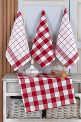 Set of 4 Kitchen Towels & German Napkin 45x65 Cm - Swordslife