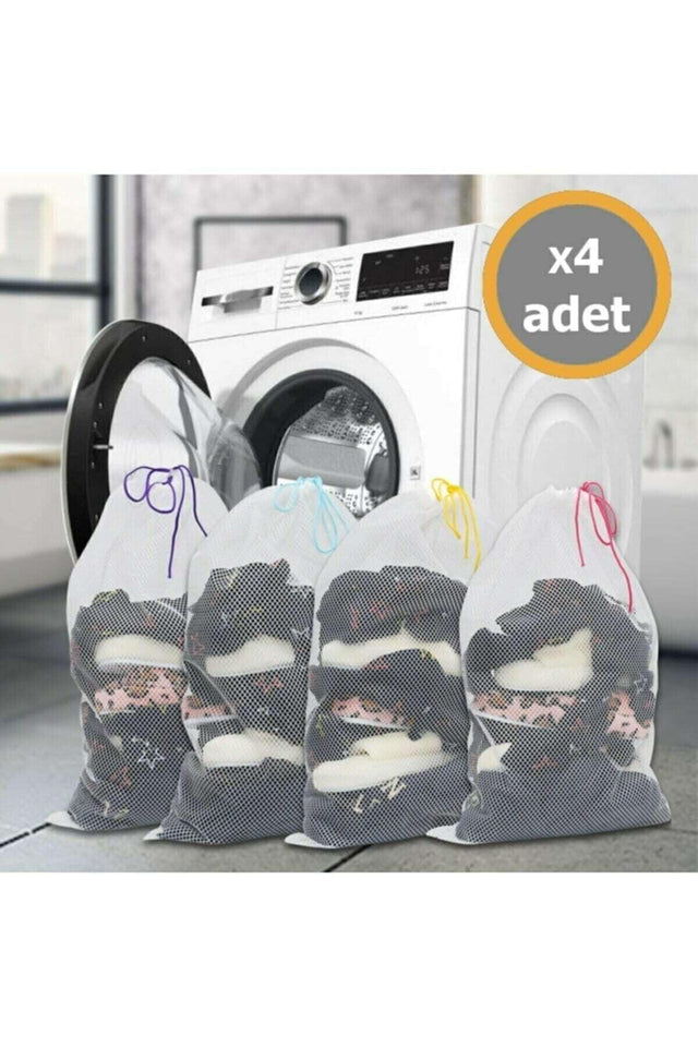 4 Pcs Ultra Lux Laundry Net Colored