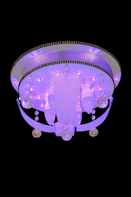 Stage Rgb Led Chandelier With 4 Sockets Double Layer Tray - Swordslife