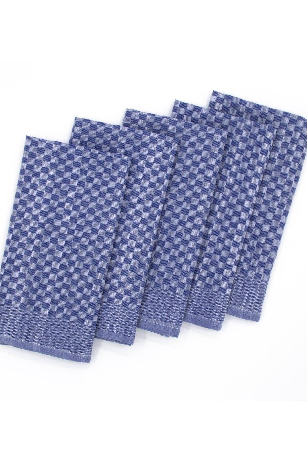 40x60cm 5 Pcs Kitchen Napkin Drying Towel – Dama Blue - Swordslife