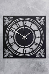 41 Cm Metal Material Flowing Seconds Silent Mechanism Decorative Wall Clock - Swordslife