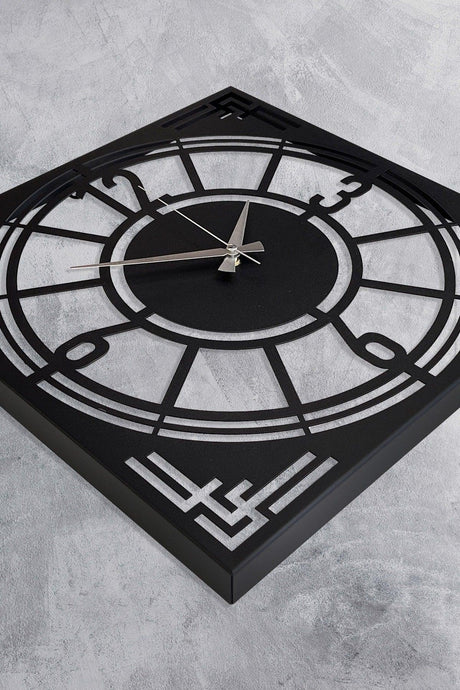 41 Cm Metal Material Flowing Seconds Silent Mechanism Decorative Wall Clock - Swordslife