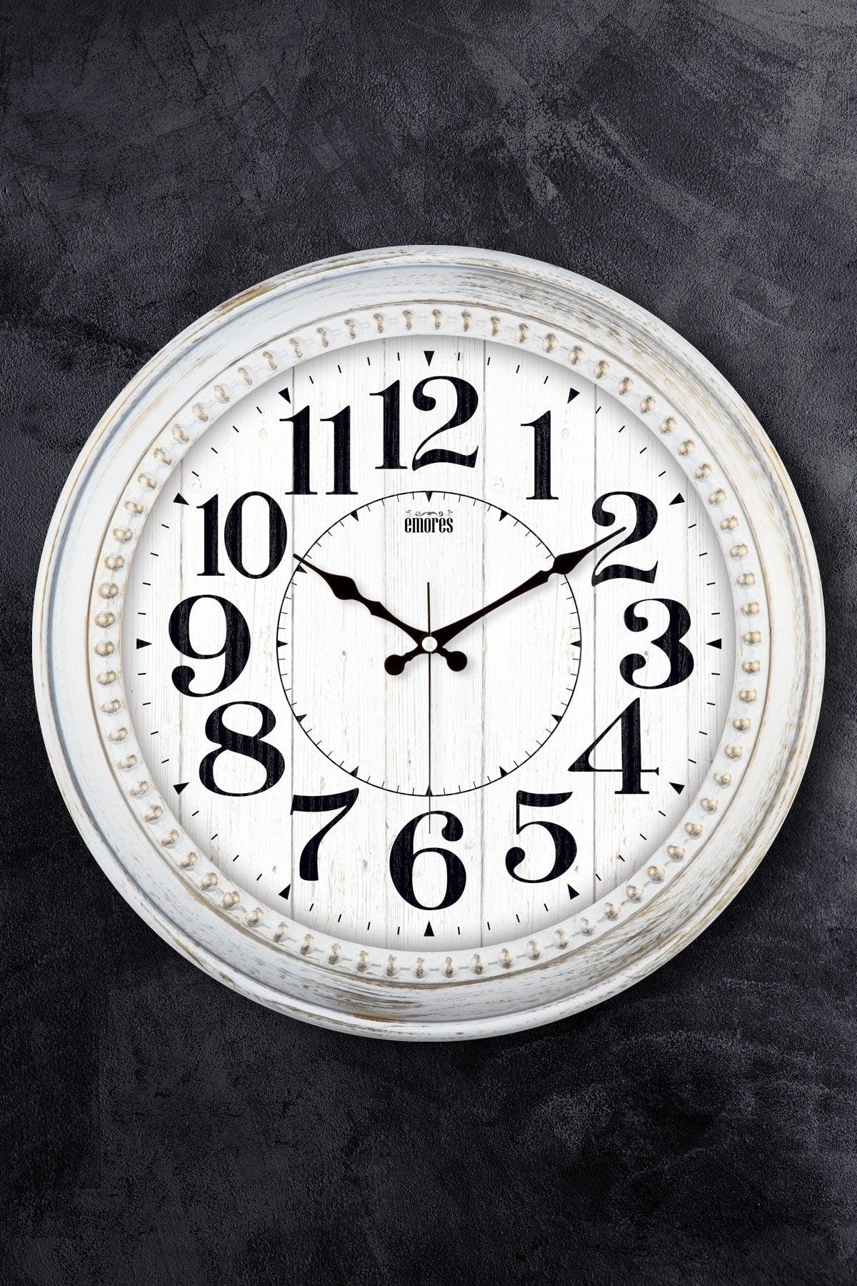 46 Cm Flowing Seconds Silent Mechanism Decorative Wall Clock - Swordslife