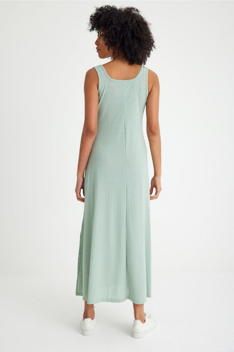 Thick Strap Slit Basic Dress - Swordslife