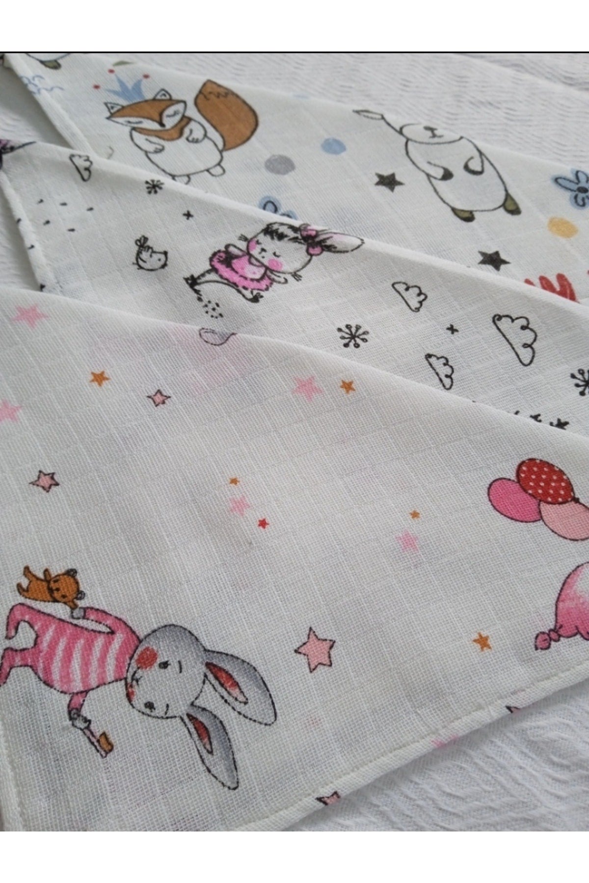 100% Cotton 3-Pack Muslin Square Baby Mouth Wiping Wipes And Sweat Cloth