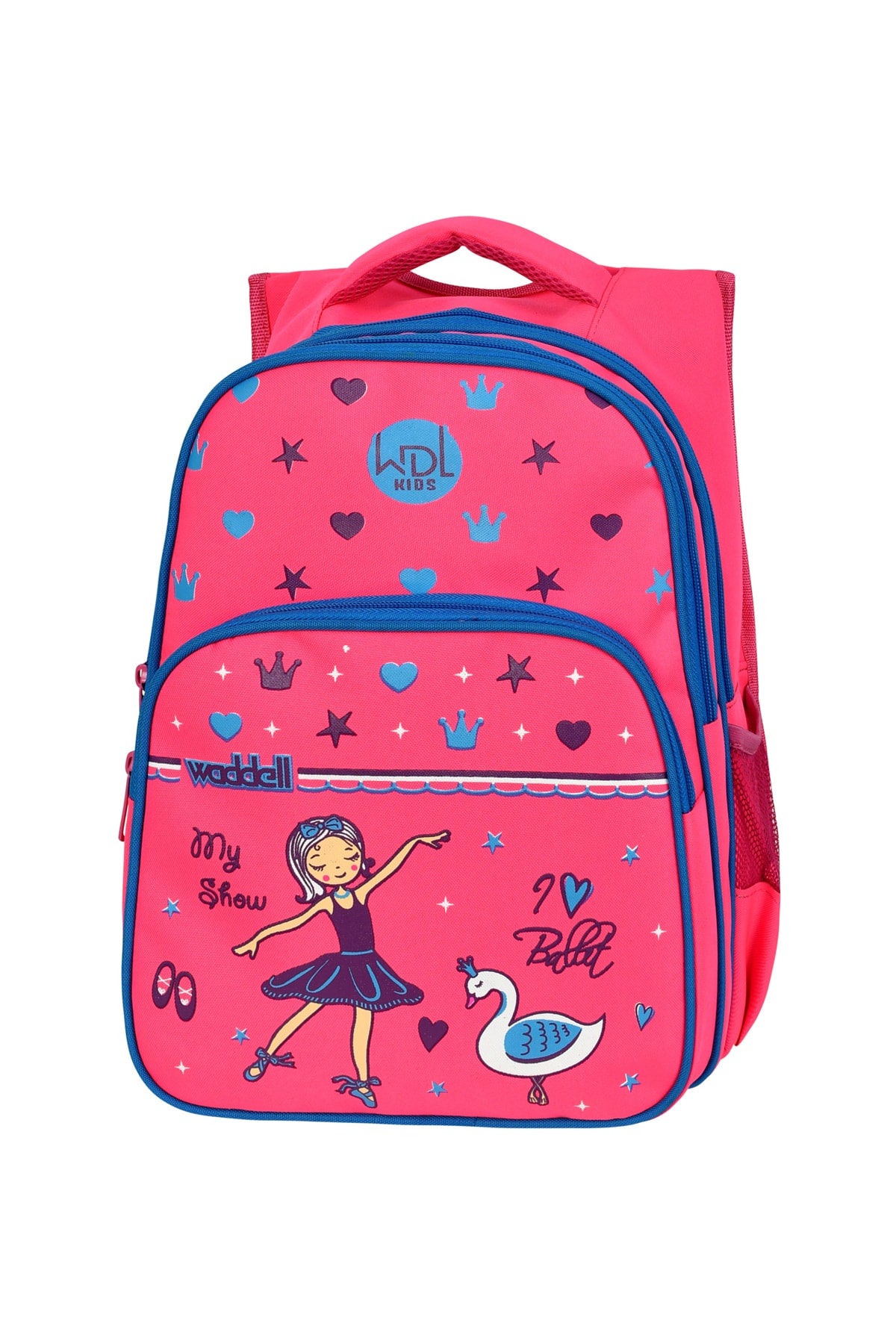 Licensed Pink Princess Pattern Primary School Backpack And Lunch Box